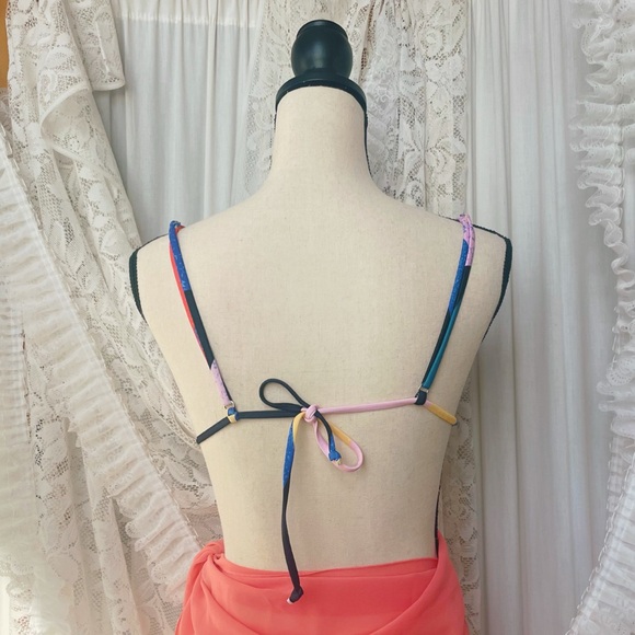 Colorful Patchwork Bikini Set - Picture 2 of 2